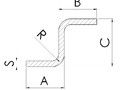 Превью товара - Z-профиль гнутый равнополочный СТ08ПС 75*50*75*3*2500